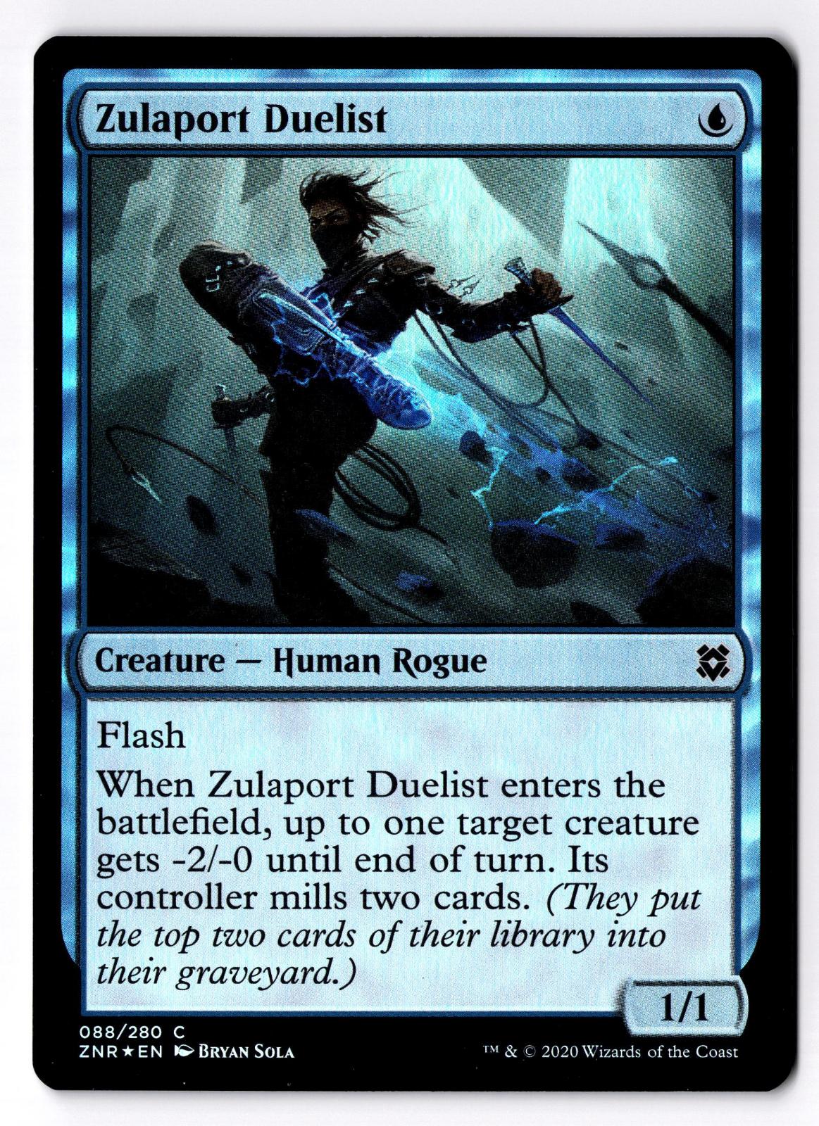 Zulaport Duelist 88 Common Zendikar Rising Magic: The Gathering Foil LP