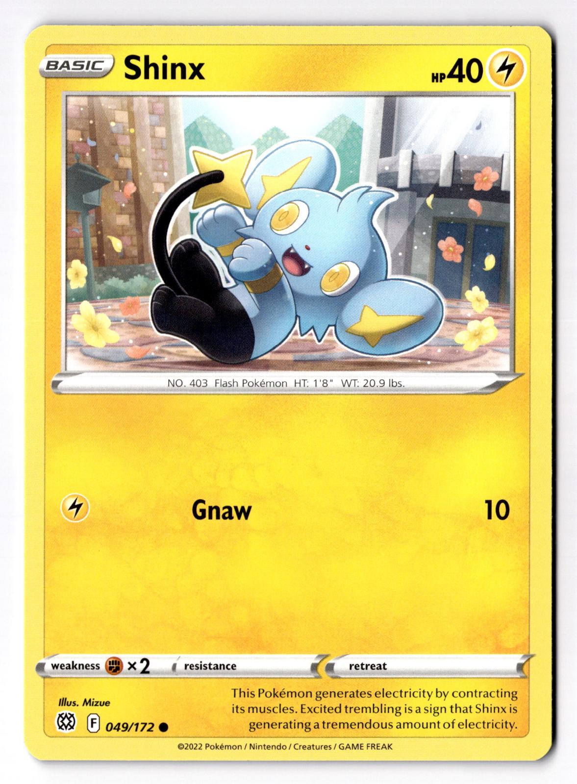 Shinx 049/172 Common Brilliant Stars Pokemon Near Mint