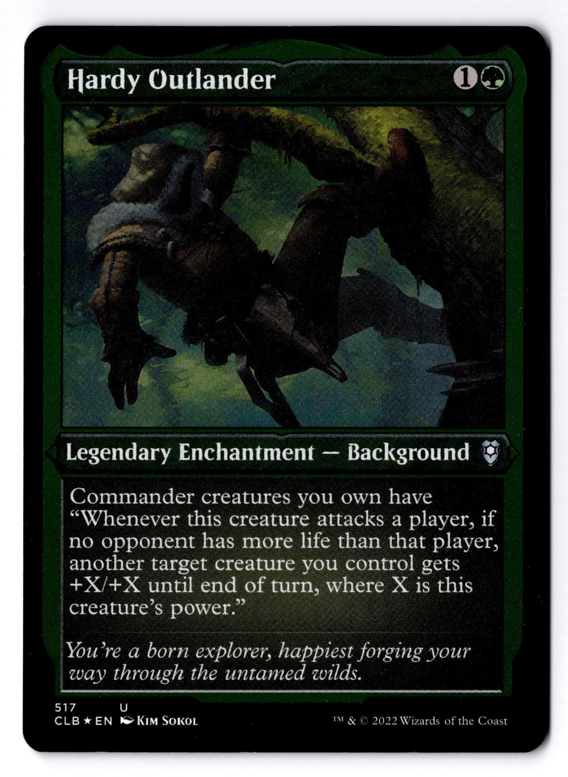 Hardy Outlander (Foil Etched) 517 Magic: The Gathering LP