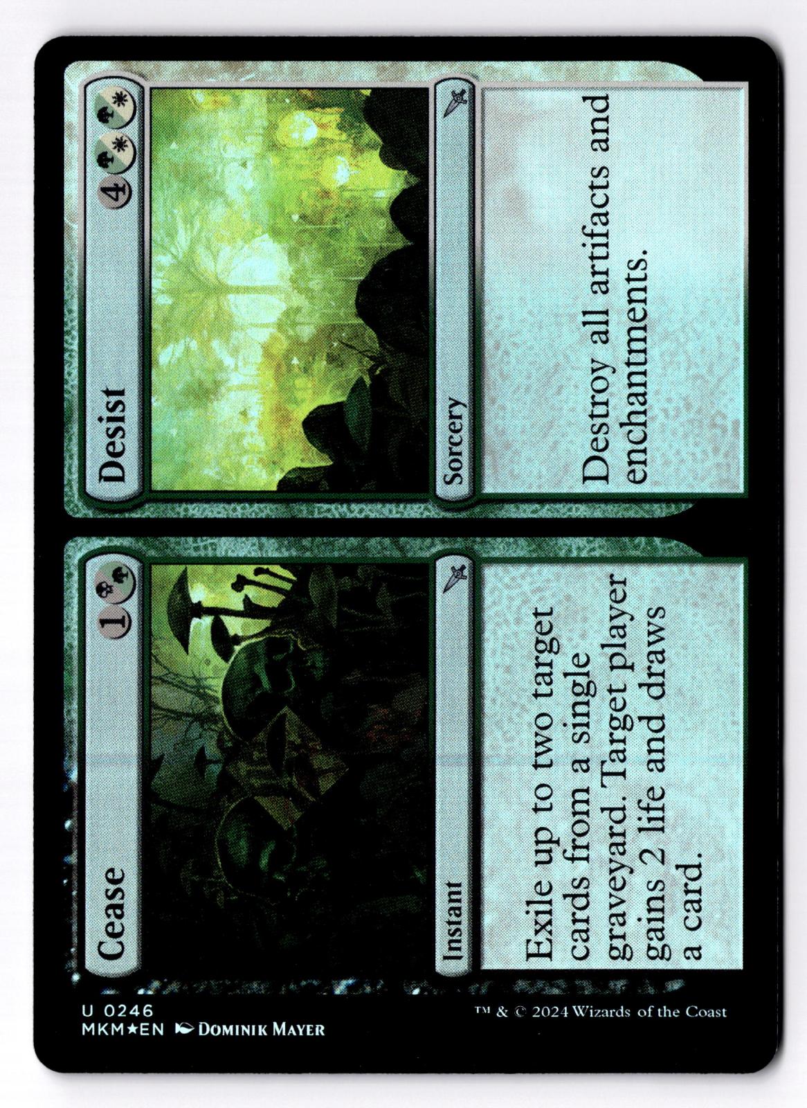Cease // Desist 246 Murders at Karlov Manor Magic: The Gathering Foil LP