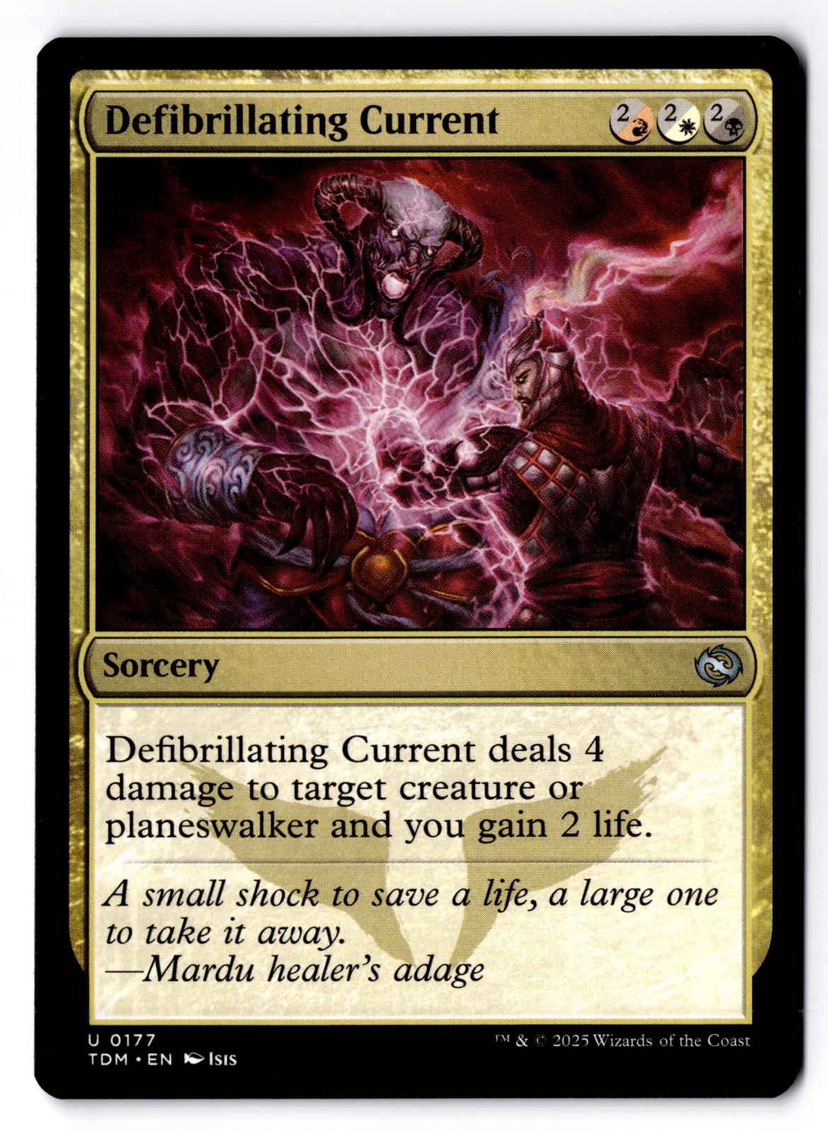 Defibrillating Current 177 Uncommon Tarkir: Dragonstorm Magic: The Gathering LP