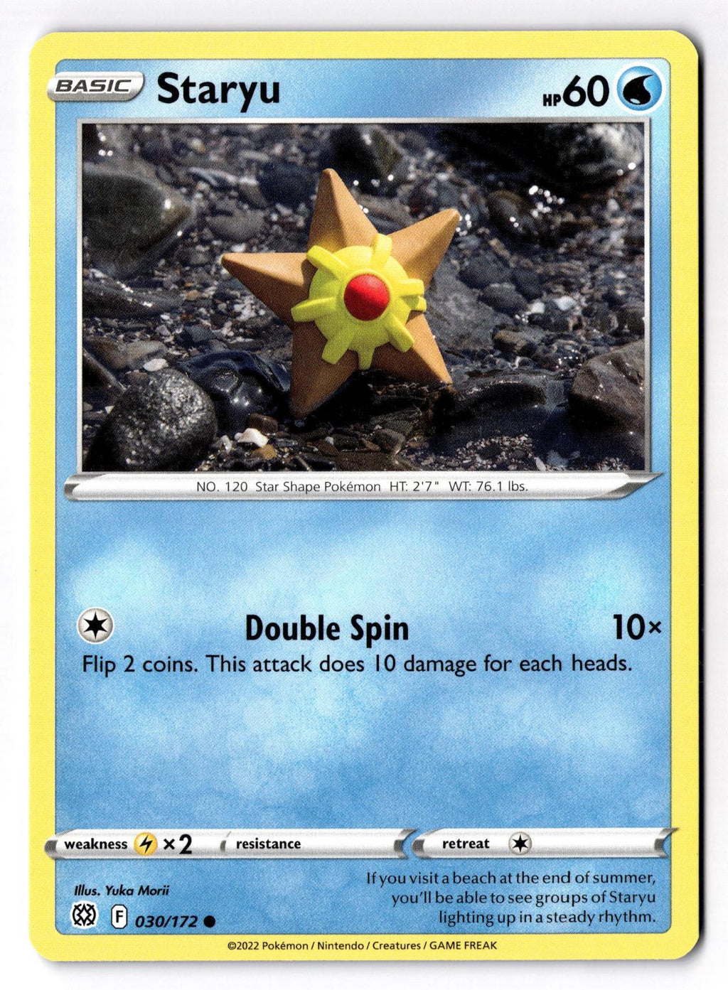 Staryu 030/172 Common Brilliant Stars Pokemon Near Mint