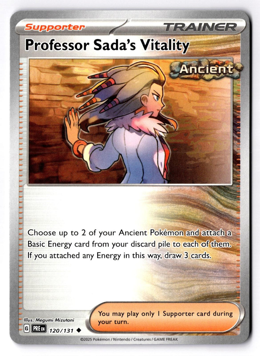 Professor Sada's Vitality 120/131 Uncommon Prismatic Evolutions Pokemon NM