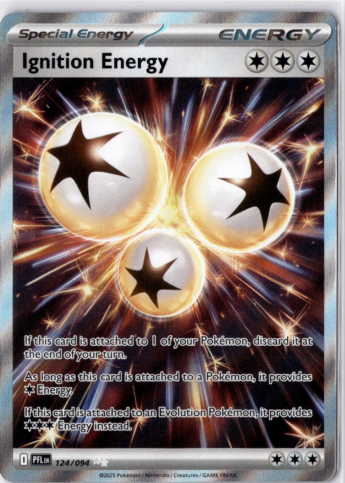 Ignition Energy 124/094 Ultra Rare Phantasmal Flames Pokemon Holo Near Mint