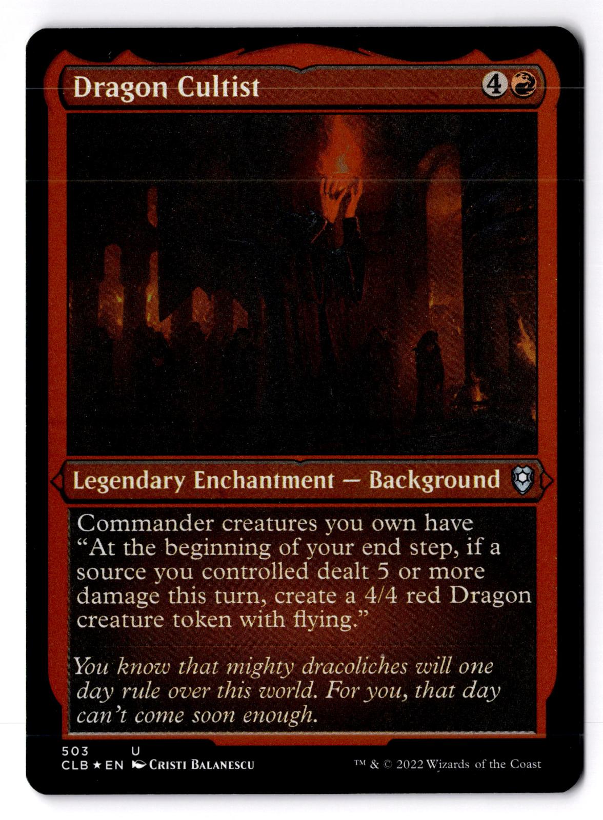 Dragon Cultist (Foil Etched) 503 Magic: The Gathering LP