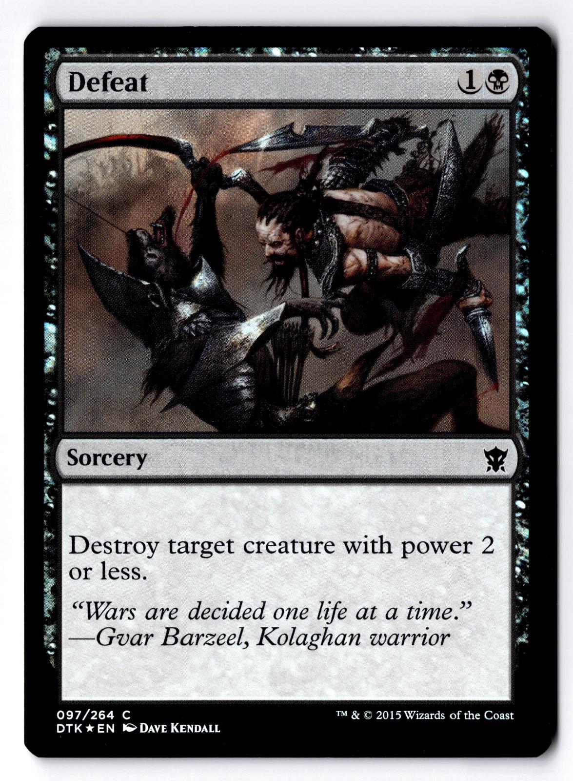 Defeat 97 Common Dragons of Tarkir Magic: The Gathering Foil Moderately Played