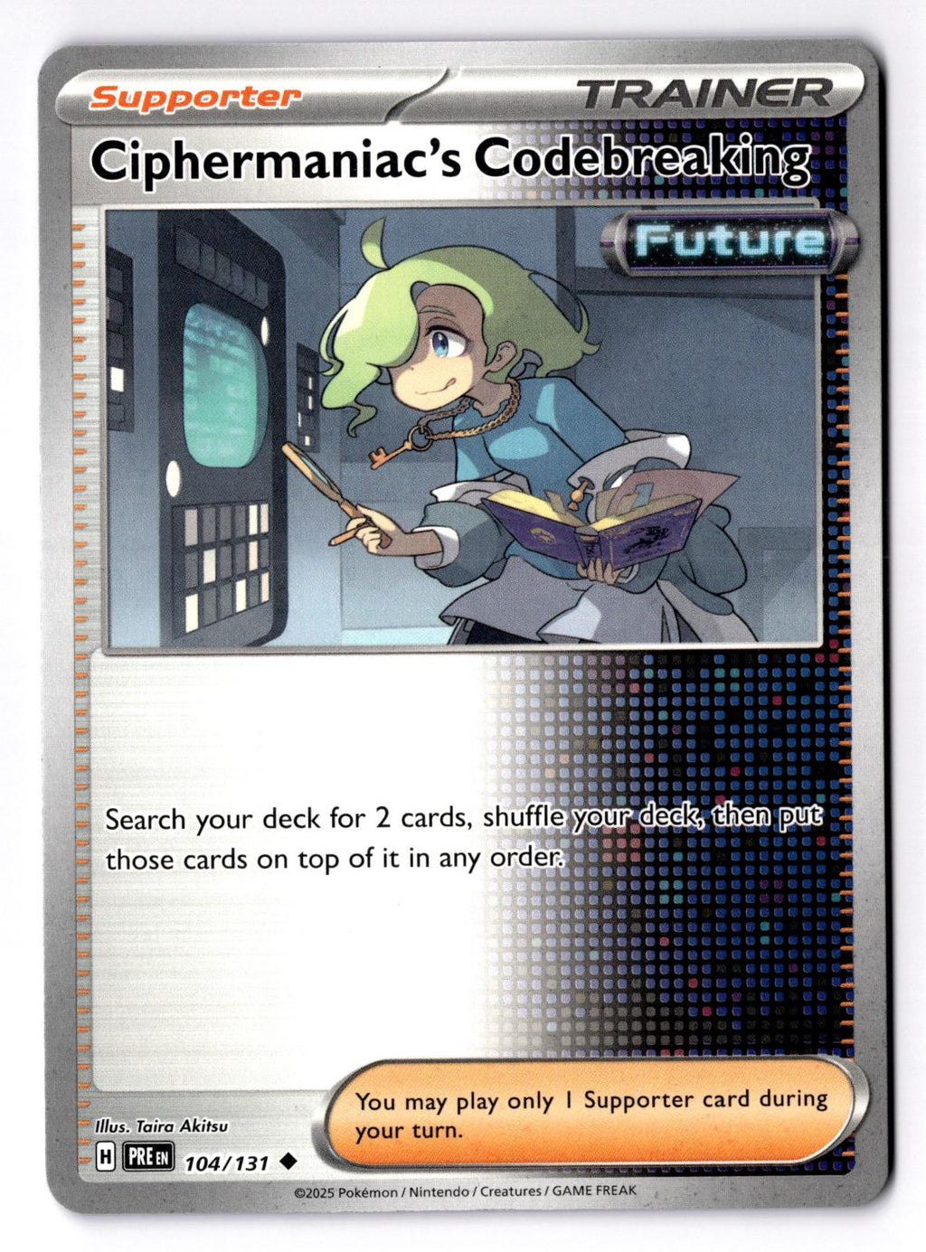 Ciphermaniac's Codebreaking 104/131 Uncommon Prismatic Evolutions Pokemon NM