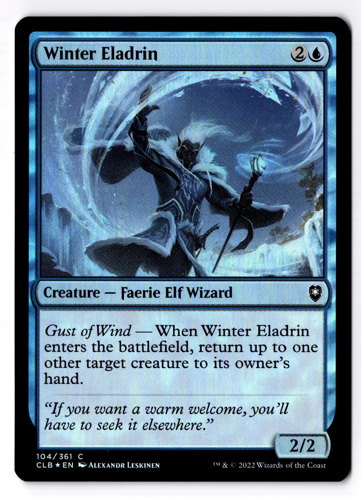 Winter Eladrin 104 Magic: The Gathering Foil LP