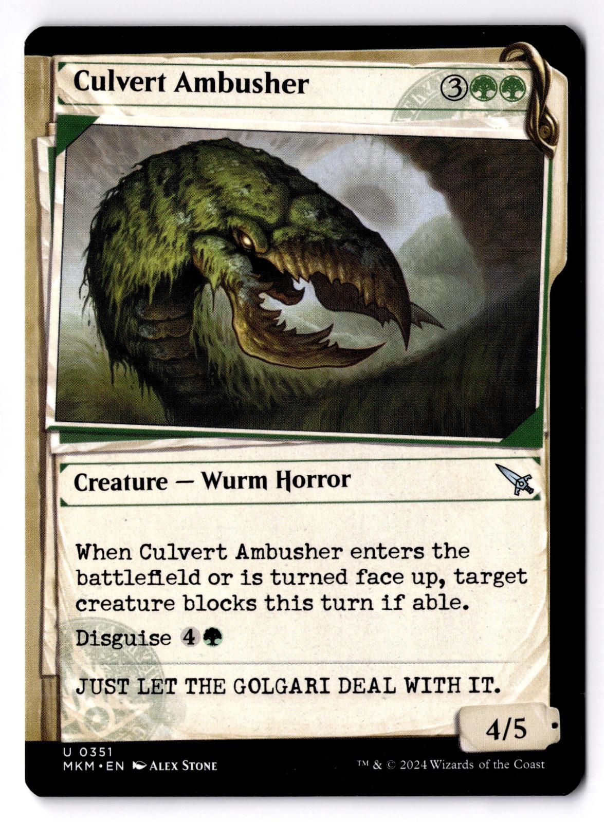 Culvert Ambusher (Showcase) 351 Murders at Karlov Manor Magic: The Gathering LP