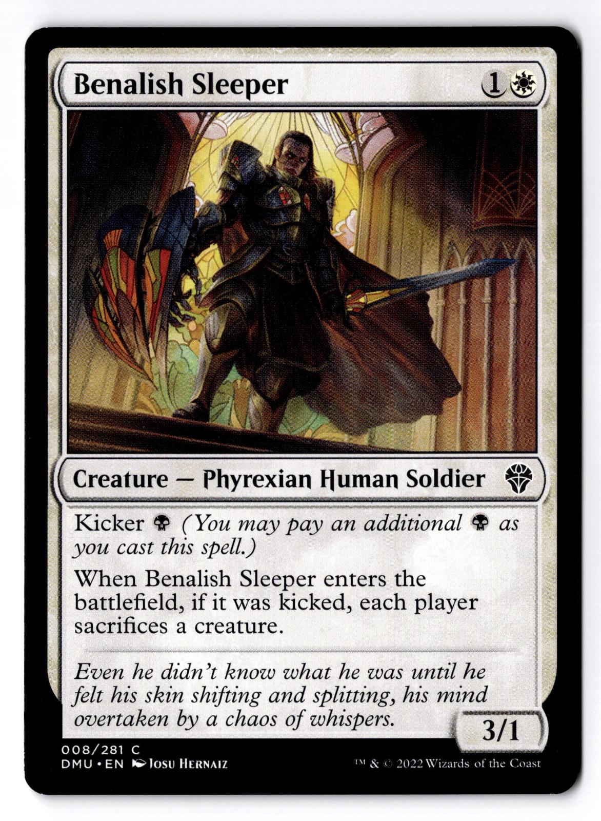 Benalish Sleeper 8 Common Dominaria United Magic: The Gathering Lightly Played