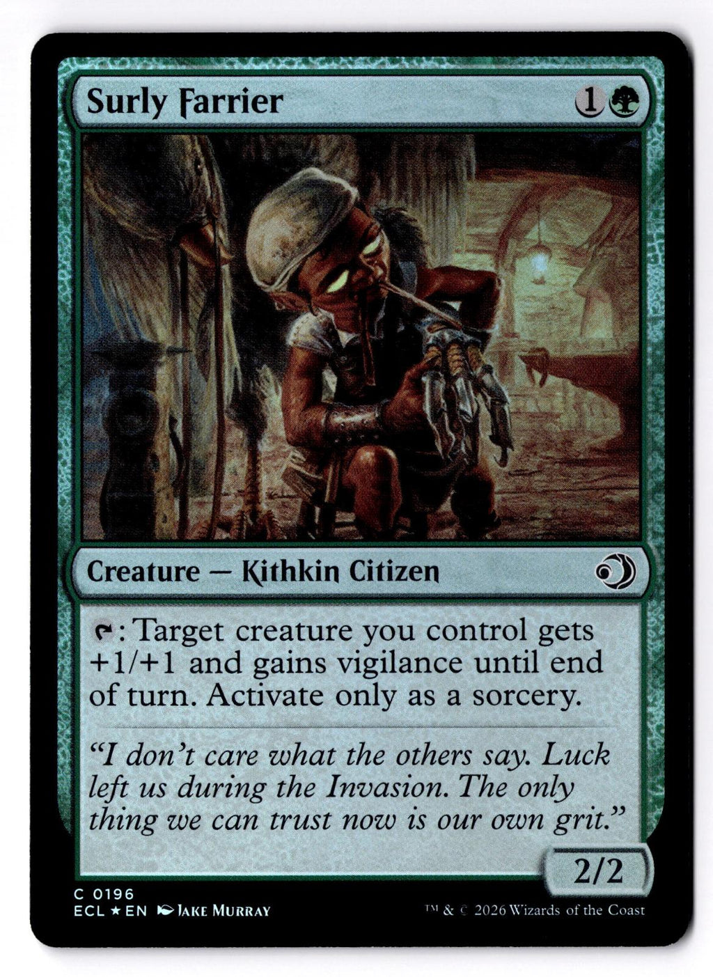 Surly Farrier 196 Common Lorwyn Eclipsed Magic: The Gathering Foil LP