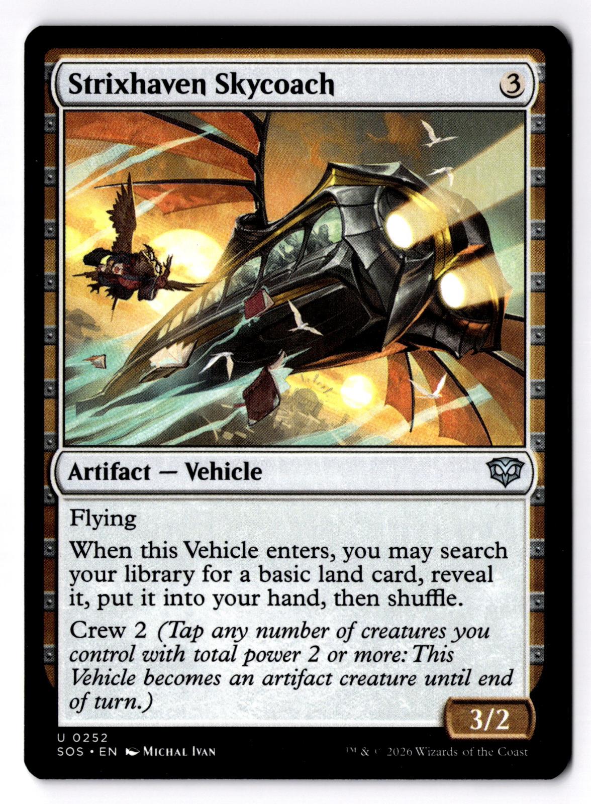 Strixhaven Skycoach 252 Uncommon Secrets of Strixhaven Magic: The Gathering LP