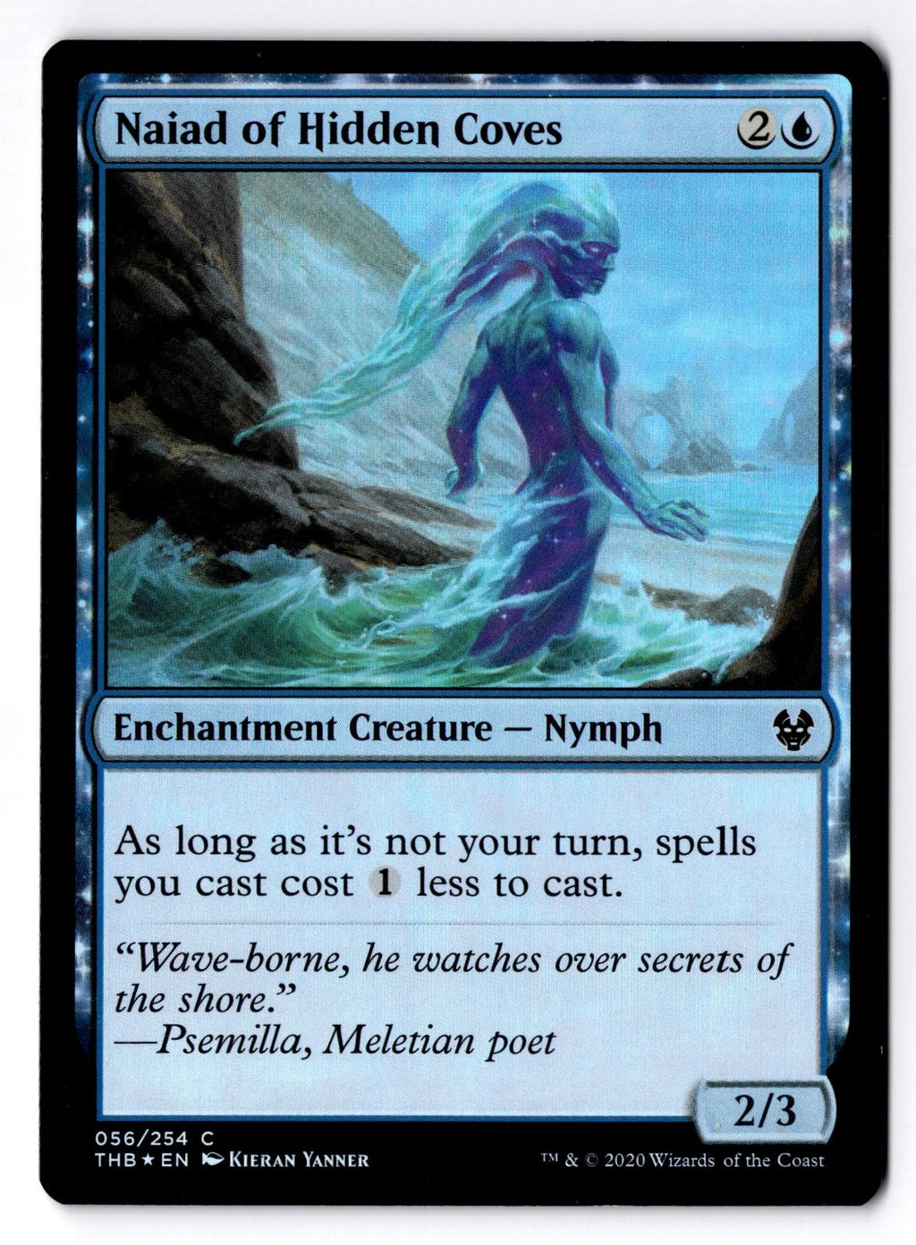 Naiad of Hidden Coves 56 Common Theros Beyond Death Magic: The Gathering Foil LP