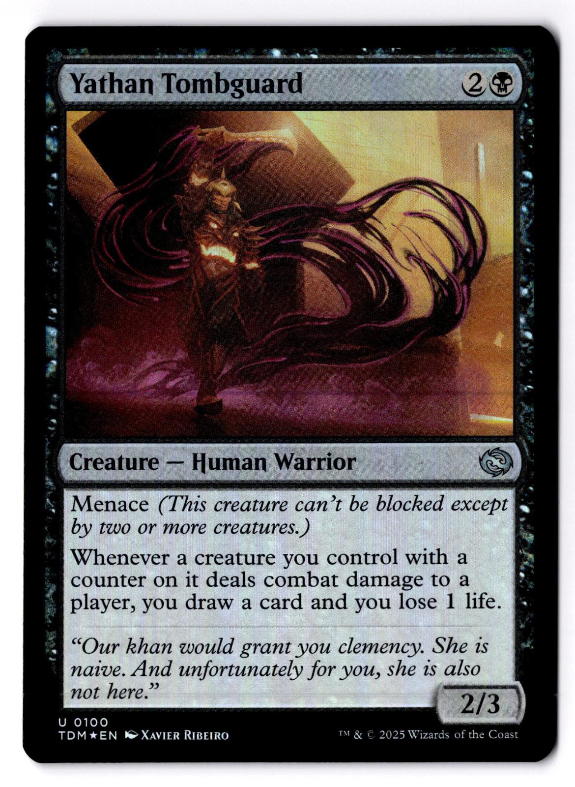 Yathan Tombguard 100 Uncommon Tarkir: Dragonstorm Magic: The Gathering Foil LP