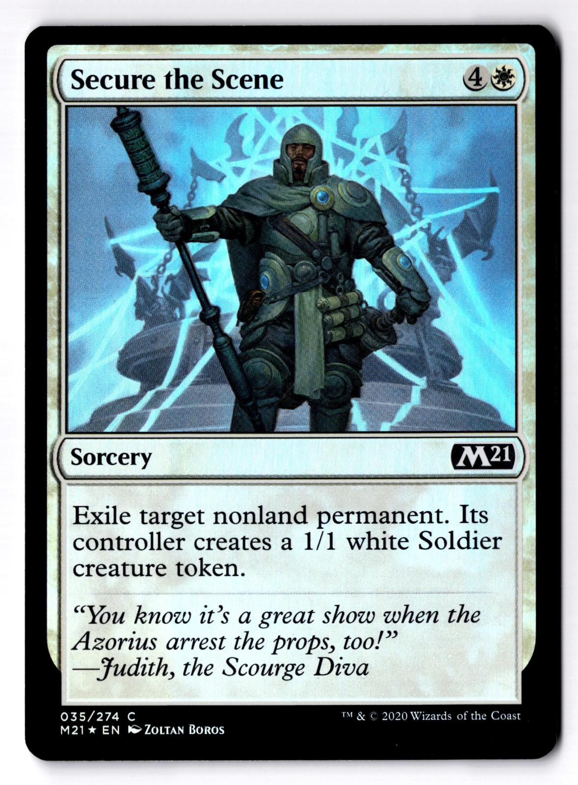 Secure the Scene 35 Common Core Set 2021 Magic: The Gathering Foil LP