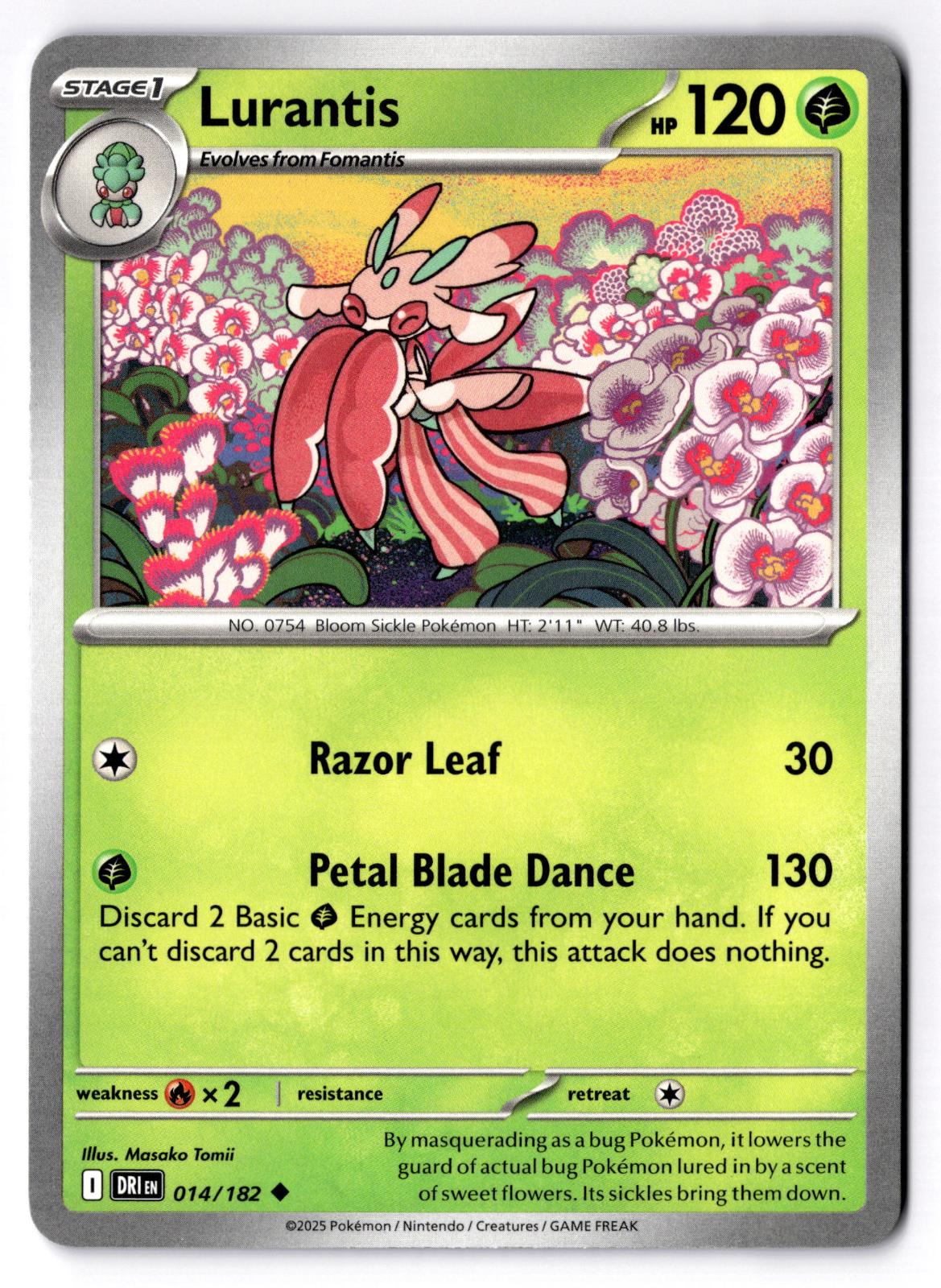 Lurantis 014/182 Uncommon Destined Rivals Pokemon Near Mint
