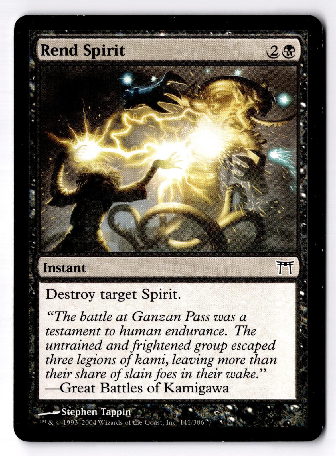 Rend Spirit 141 Common Champions of Kamigawa Magic: The Gathering MP