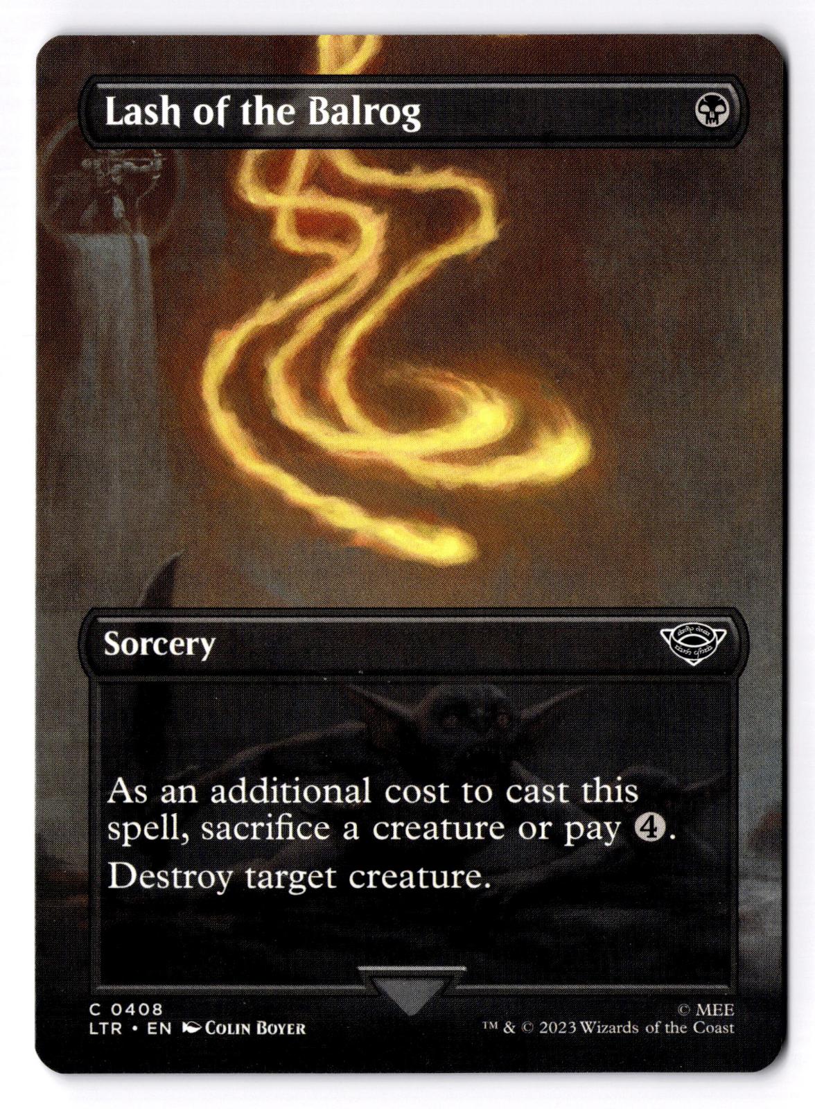 Lash of the Balrog (Borderless) 408 Magic: The Gathering LP