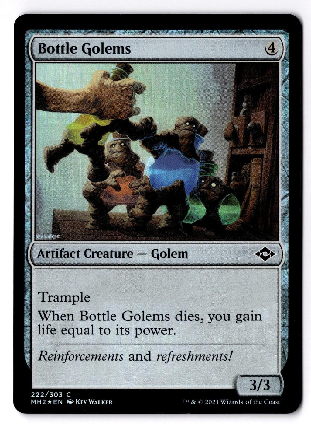 Bottle Golems 222 Common Modern Horizons 2 Magic: The Gathering Foil LP
