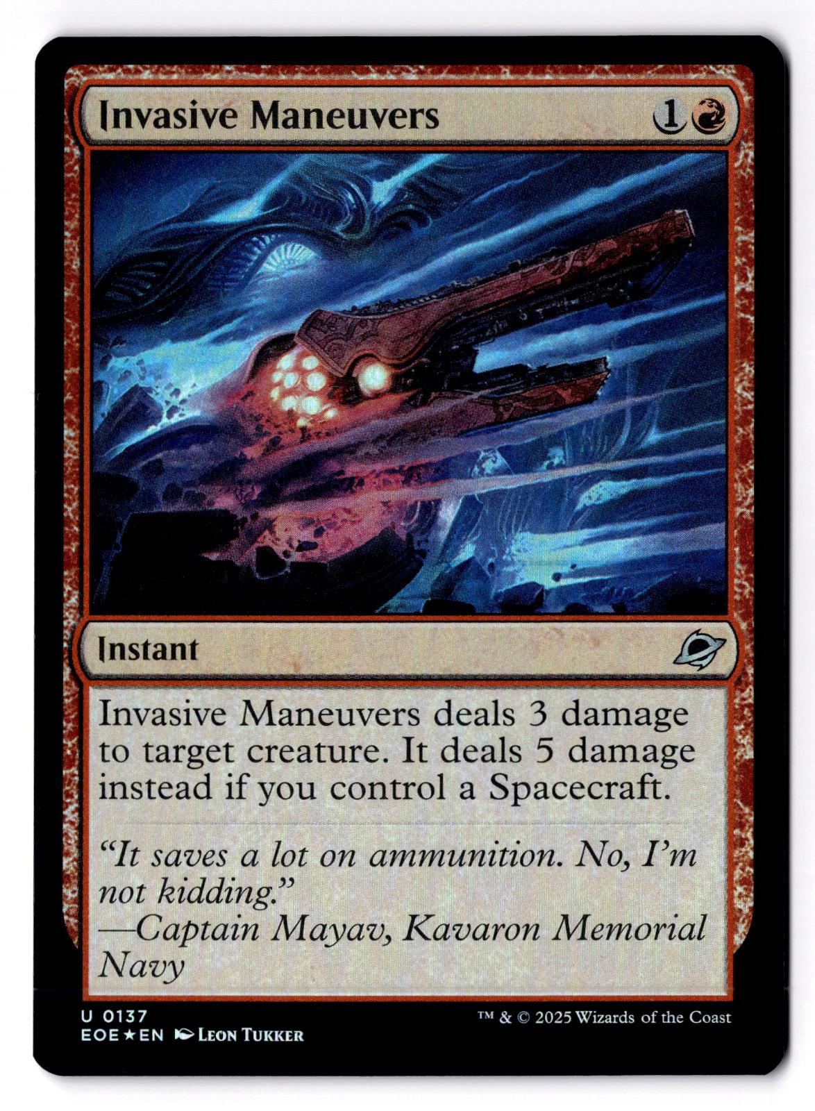 Invasive Maneuvers 137 Uncommon Edge of Eternities Magic: The Gathering Foil LP