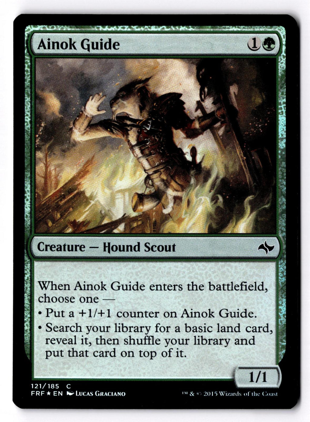 Ainok Guide 121 Common Fate Reforged Magic: The Gathering Foil Lightly Played