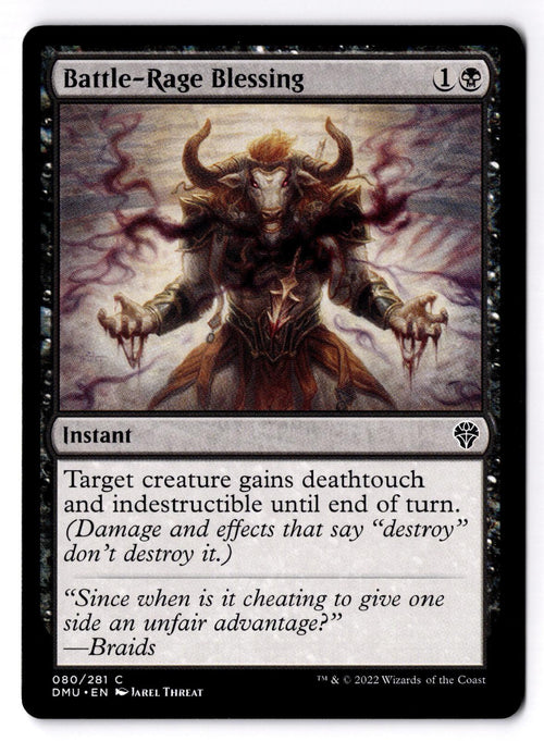 Battle-Rage Blessing 80 Common Dominaria United Magic: The Gathering LP