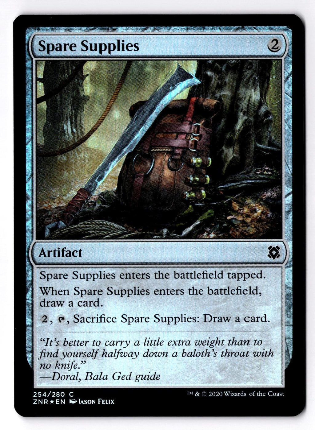 Spare Supplies 254 Common Zendikar Rising Magic: The Gathering Foil LP
