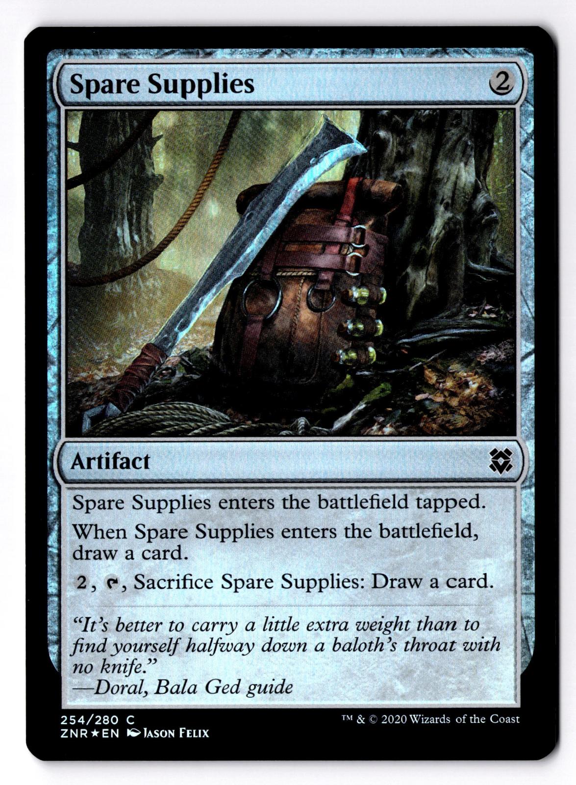 Spare Supplies 254 Common Zendikar Rising Magic: The Gathering Foil LP