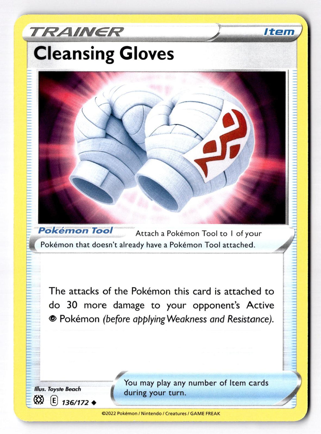 Cleansing Gloves 136/172 Uncommon Brilliant Stars Pokemon Near Mint