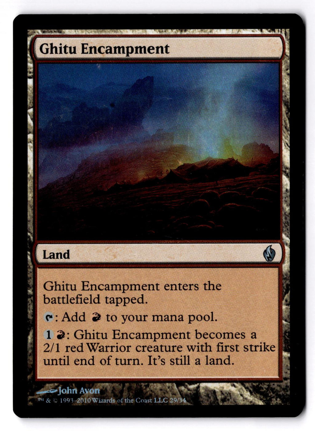 Ghitu Encampment 29 Magic: The Gathering Foil LP