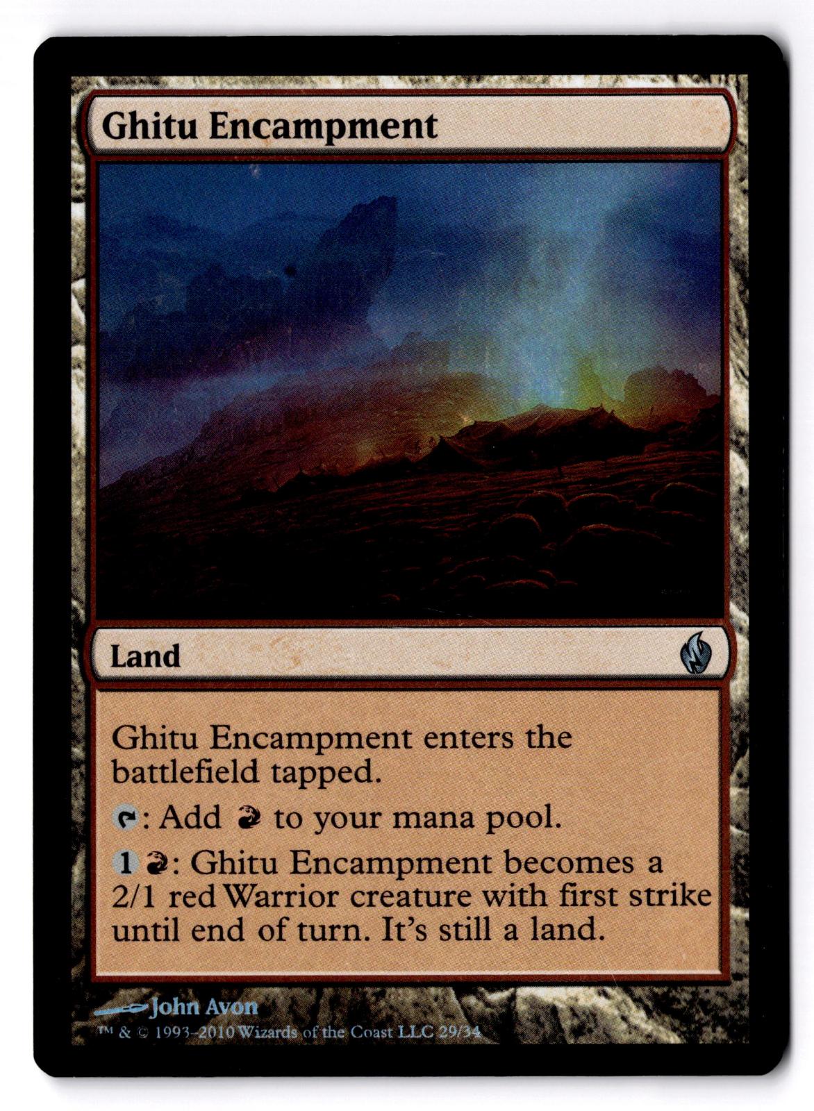 Ghitu Encampment 29 Magic: The Gathering Foil LP