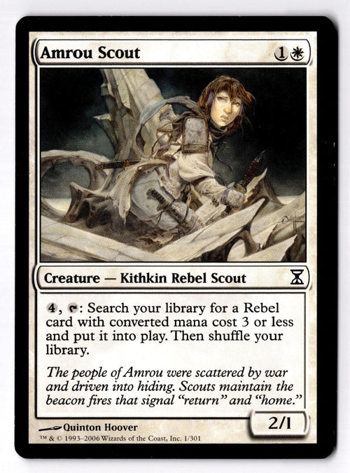 Amrou Scout 1 Common Time Spiral Magic: The Gathering Moderately Played