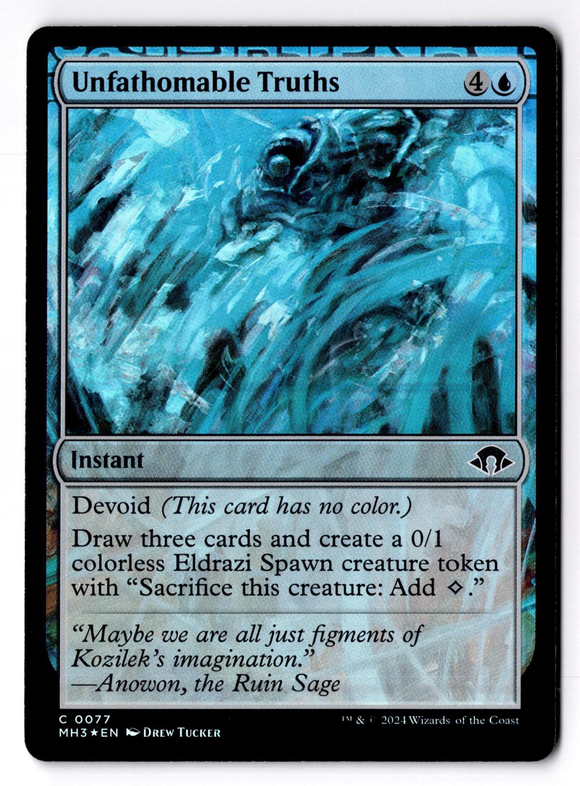Unfathomable Truths 77 Common Modern Horizons 3 Magic: The Gathering Foil LP