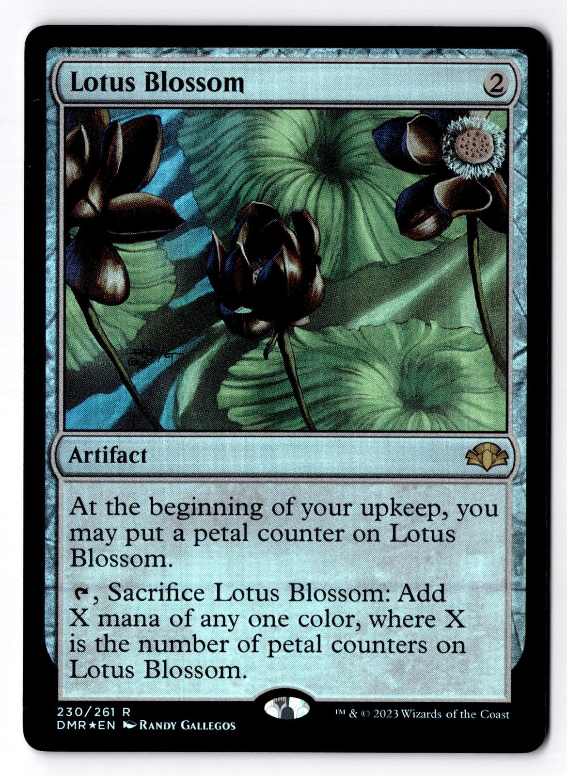 Lotus Blossom 230 Rare Dominaria Remastered Magic: The Gathering Foil LP