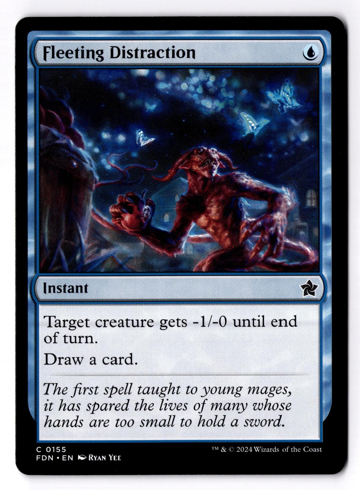 Fleeting Distraction 155 Common Foundations Magic: The Gathering Lightly Played