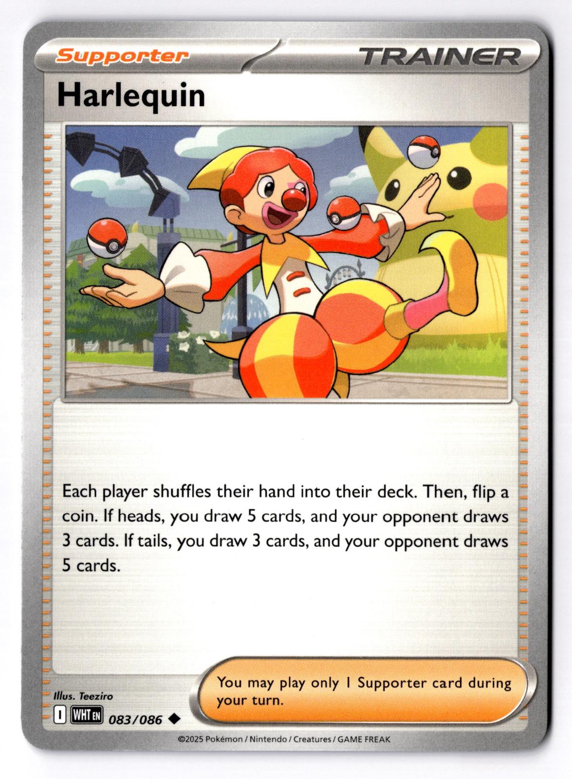 Harlequin 083/086 Uncommon White Flare Pokemon Near Mint