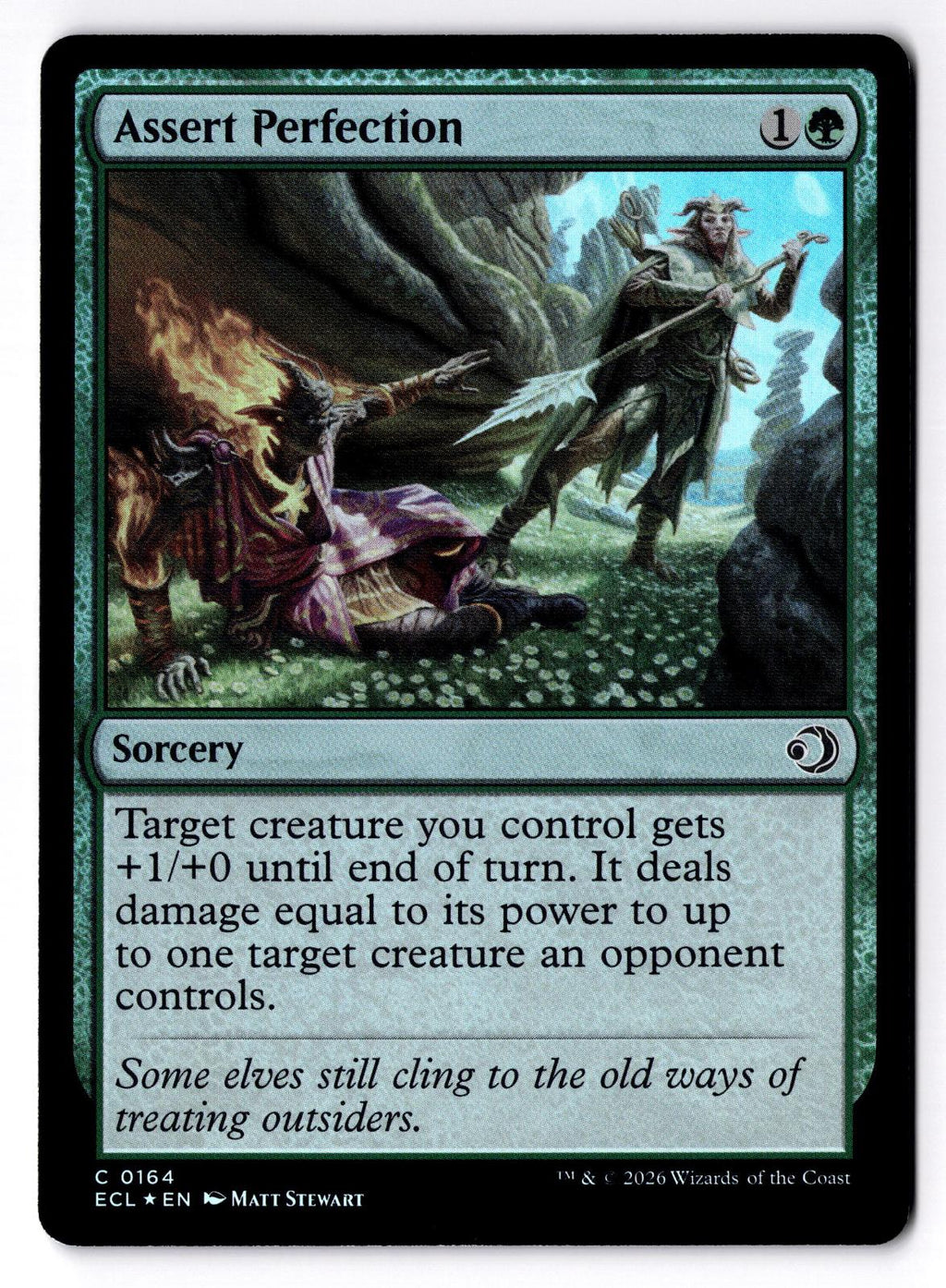Assert Perfection 164 Common Lorwyn Eclipsed Magic: The Gathering Foil LP