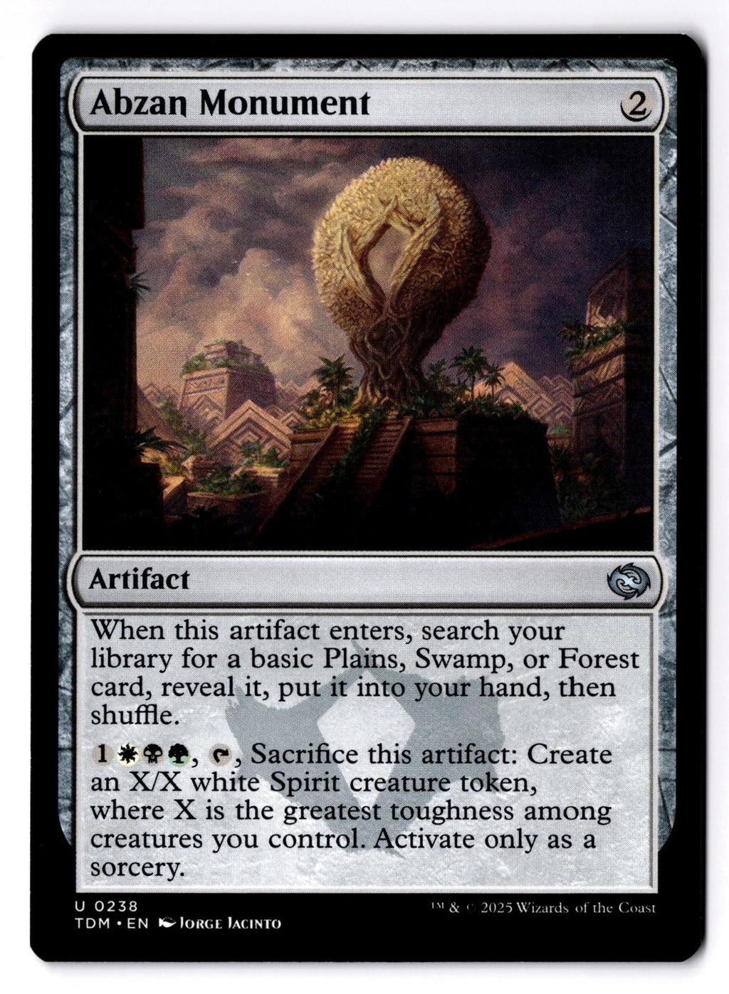 Abzan Monument 238 Uncommon Tarkir: Dragonstorm Magic: The Gathering LP