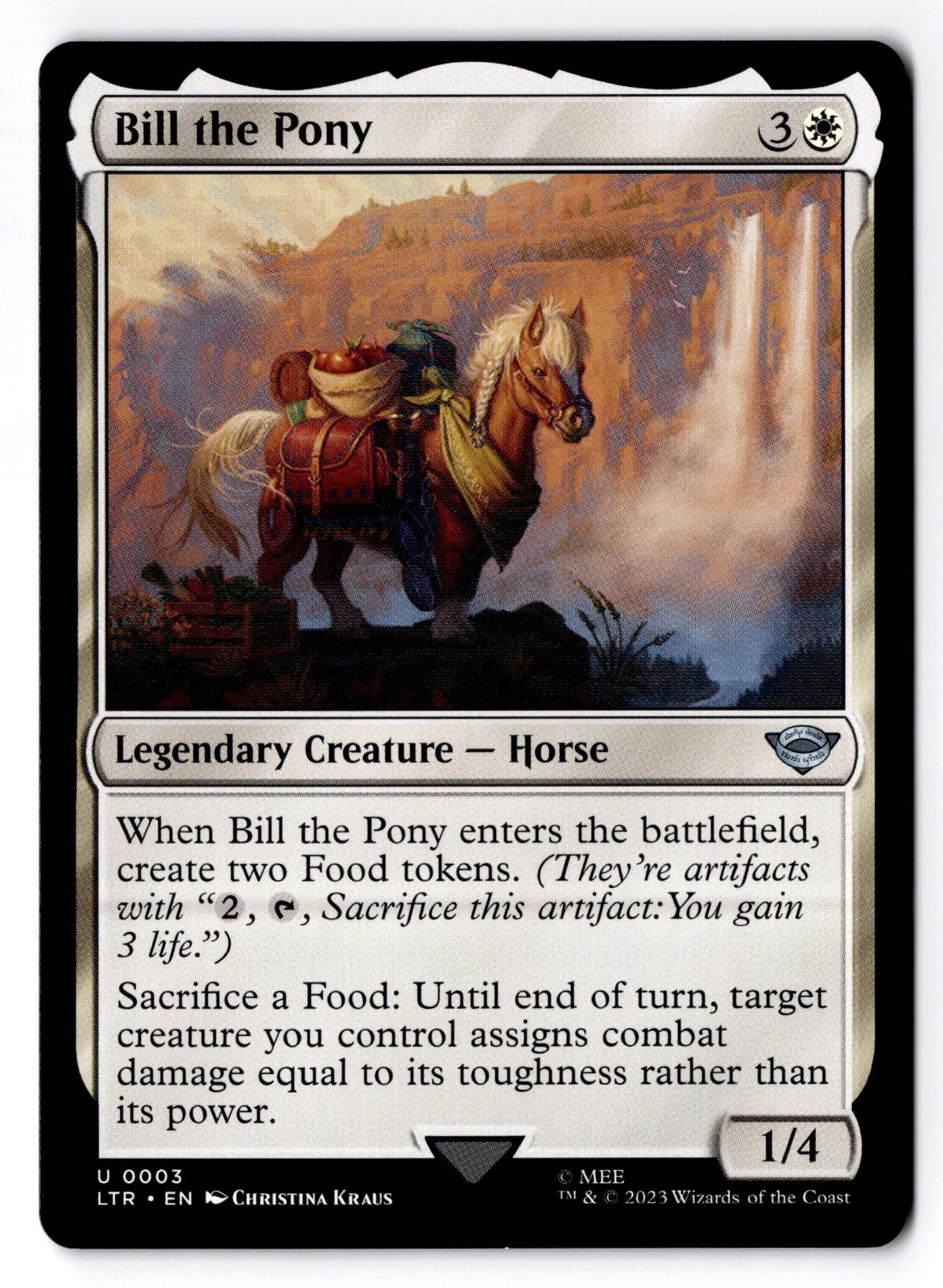 Bill the Pony 3 The Lord of the Rings Magic: The Gathering LP