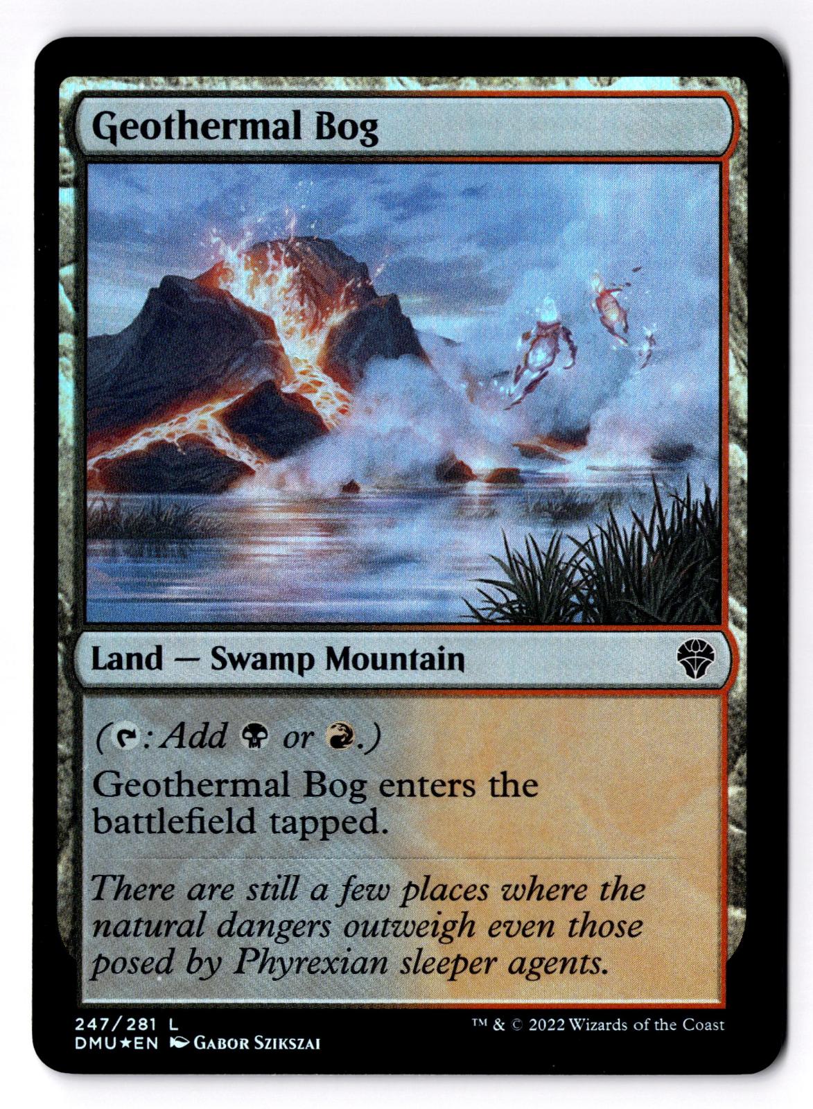 Geothermal Bog 247 Land Dominaria United Magic: The Gathering Foil LP