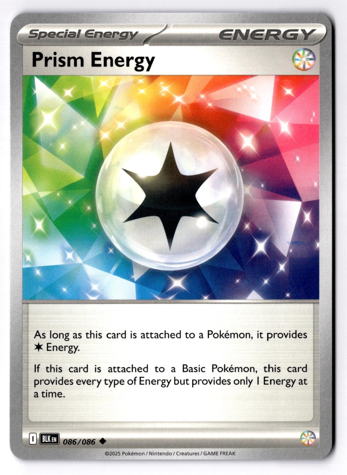 Prism Energy 086/086 Uncommon Black Bolt Pokemon Near Mint