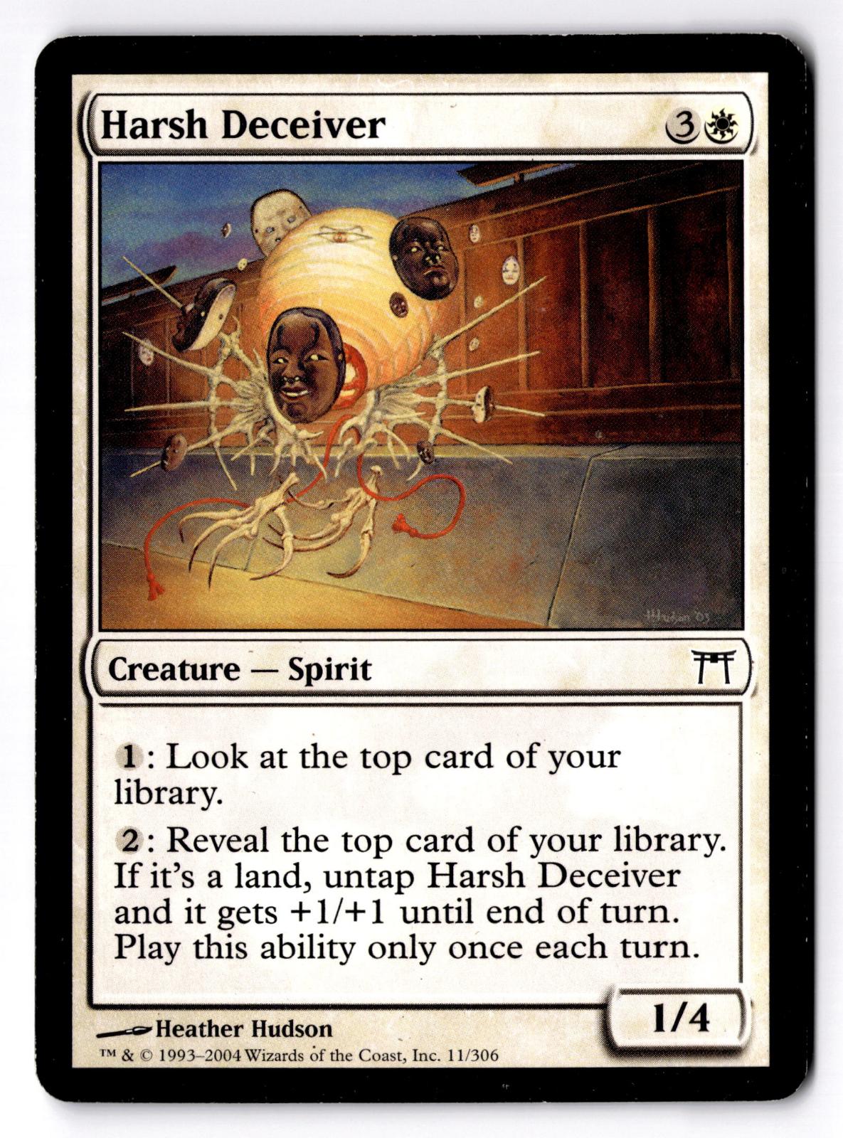 Harsh Deceiver 11 Common Champions of Kamigawa Magic: The Gathering MP