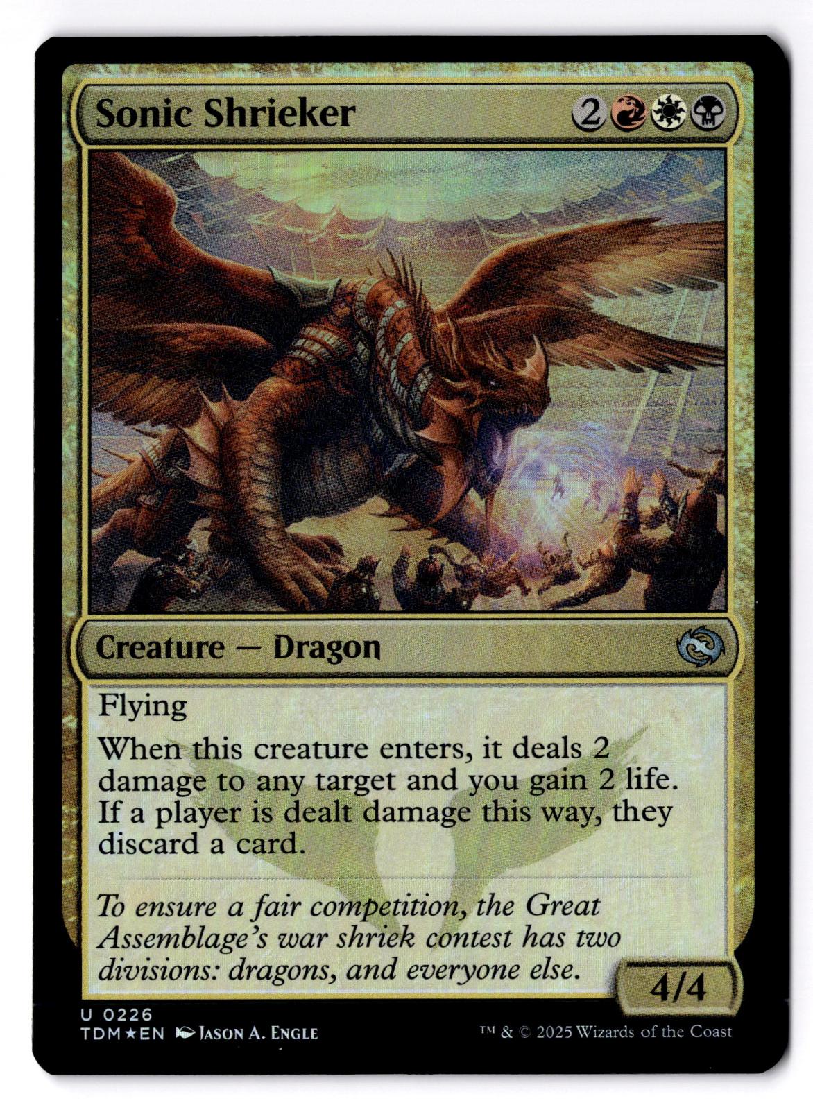 Sonic Shrieker 226 Uncommon Tarkir: Dragonstorm Magic: The Gathering Foil LP