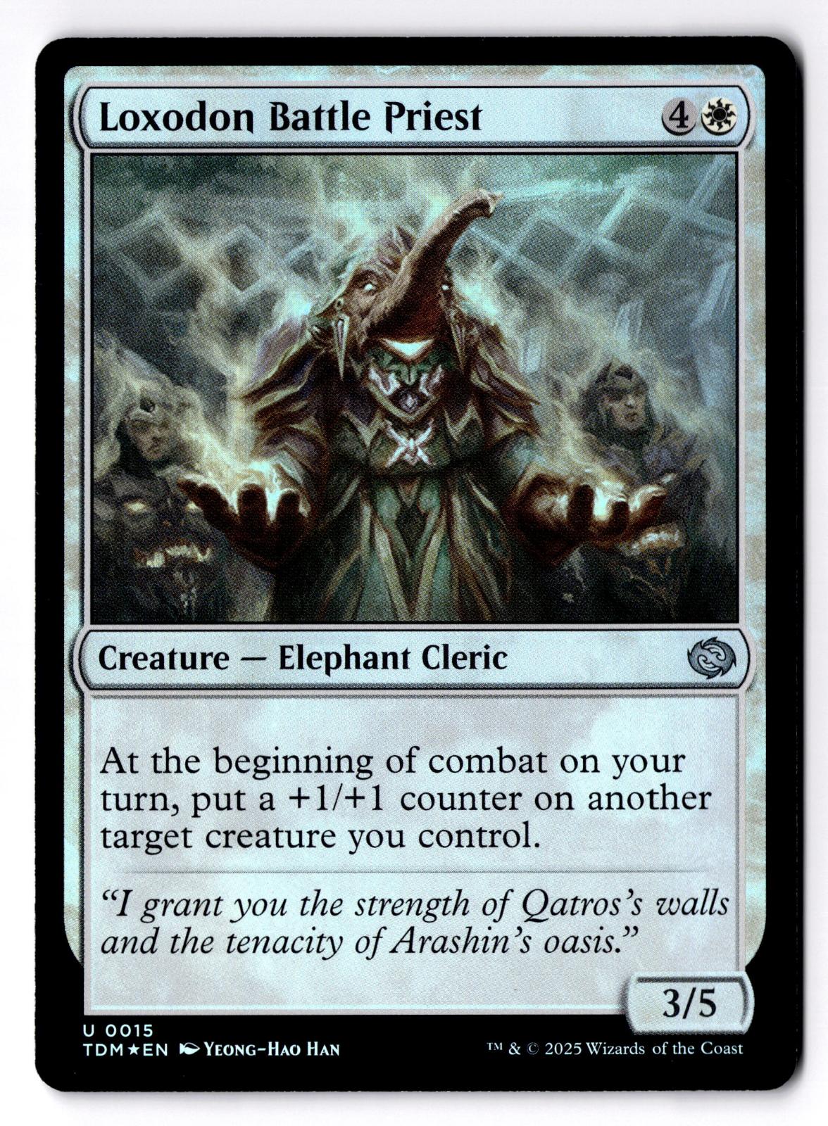 Loxodon Battle Priest 15 Tarkir: Dragonstorm Magic: The Gathering Foil LP