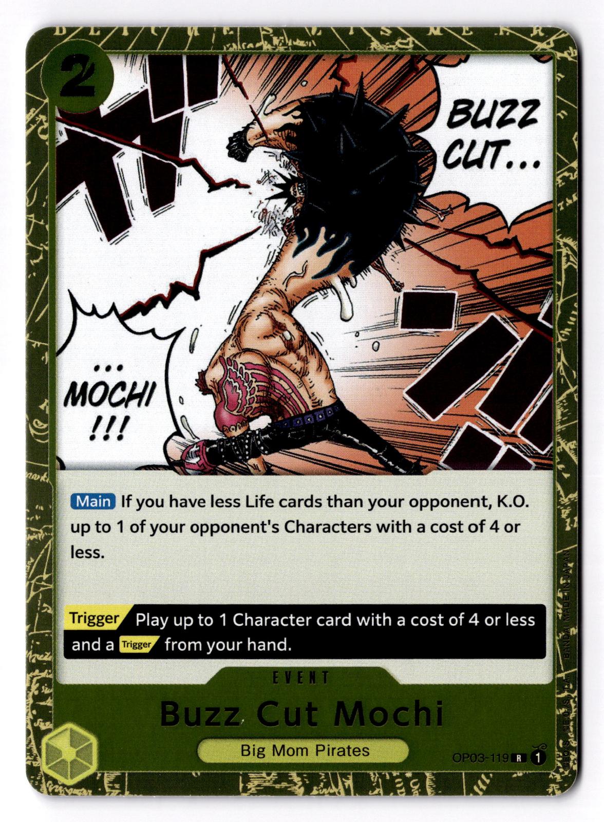 Buzz Cut Mochi OP03-119 Rare Pillars of Strength One Piece Foil Near Mint
