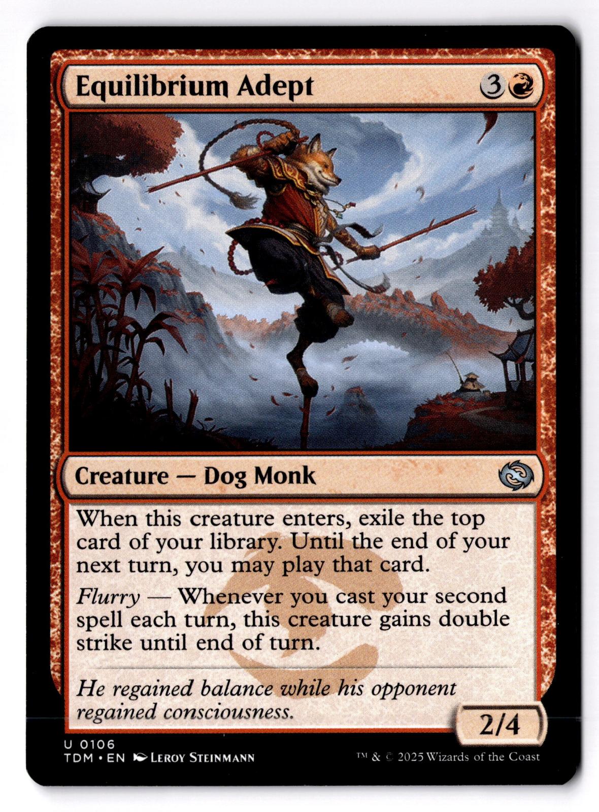 Equilibrium Adept 106 Uncommon Tarkir: Dragonstorm Magic: The Gathering LP