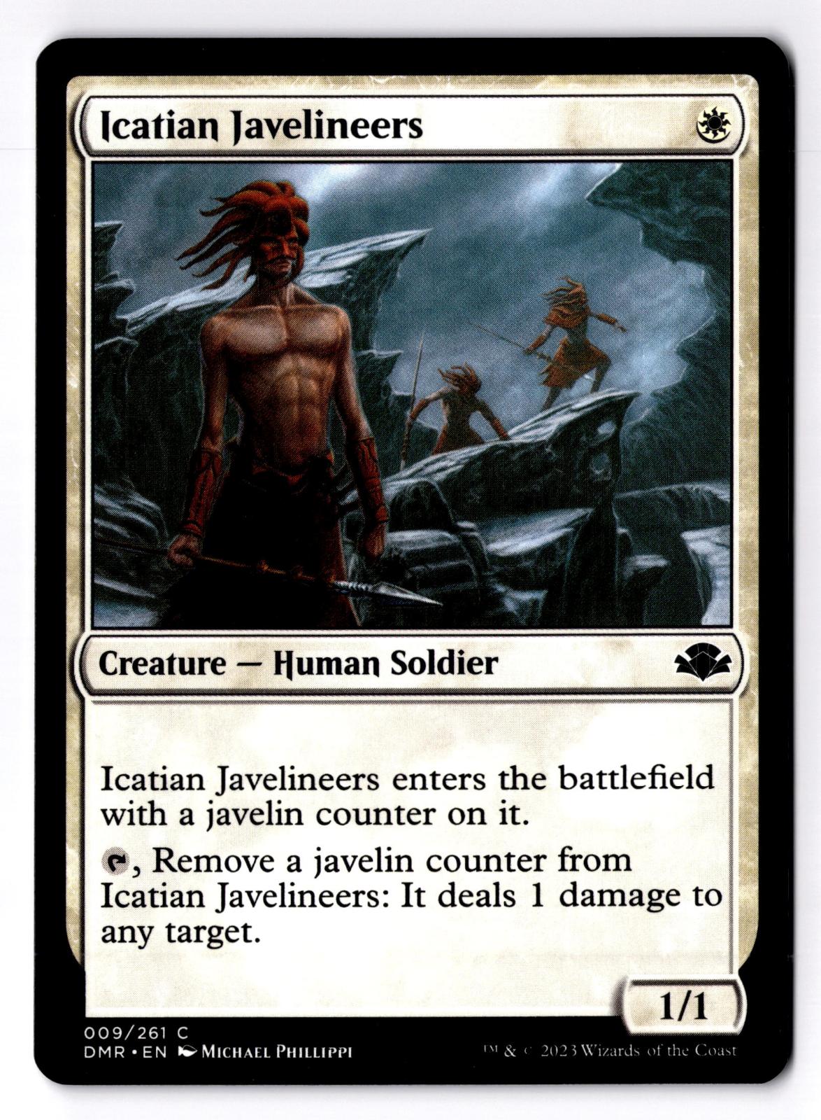 Icatian Javelineers 9 Common Dominaria Remastered Magic: The Gathering LP