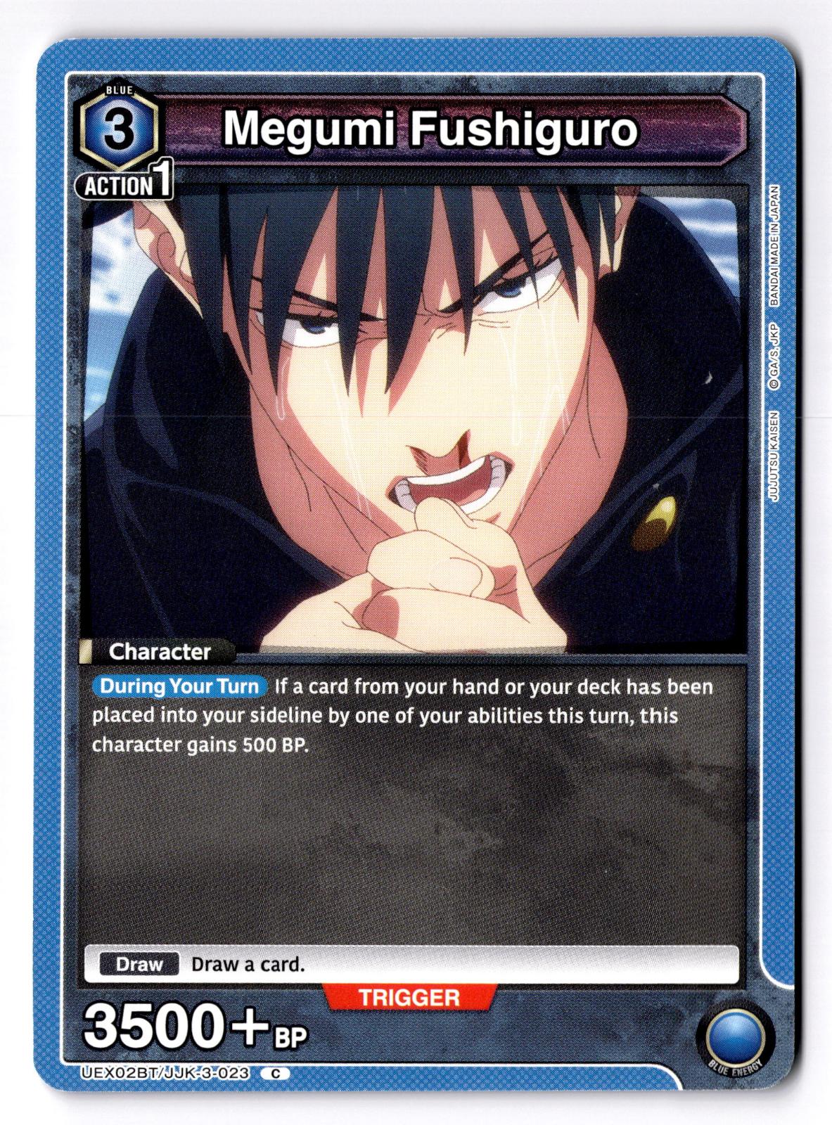 Megumi Fushiguro (023) UEX02BT/JJK-3-023 Union Arena NM