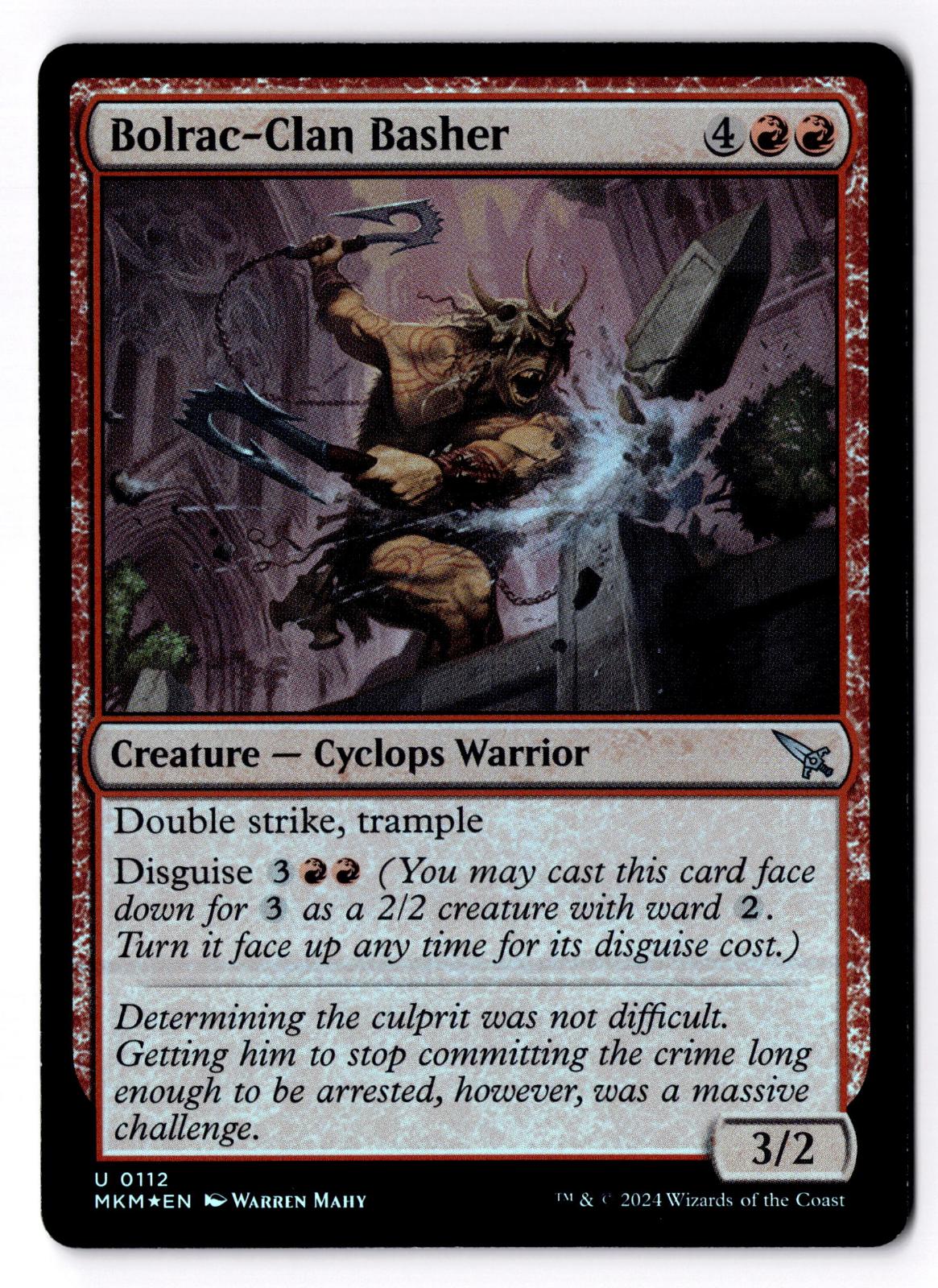 Bolrac-Clan Basher 112 Murders at Karlov Manor Magic: The Gathering Foil LP