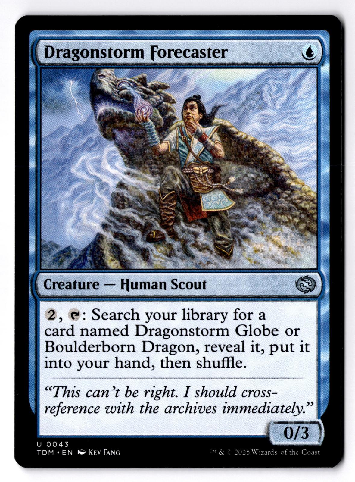 Dragonstorm Forecaster 43 Uncommon Tarkir: Dragonstorm Magic: The Gathering LP